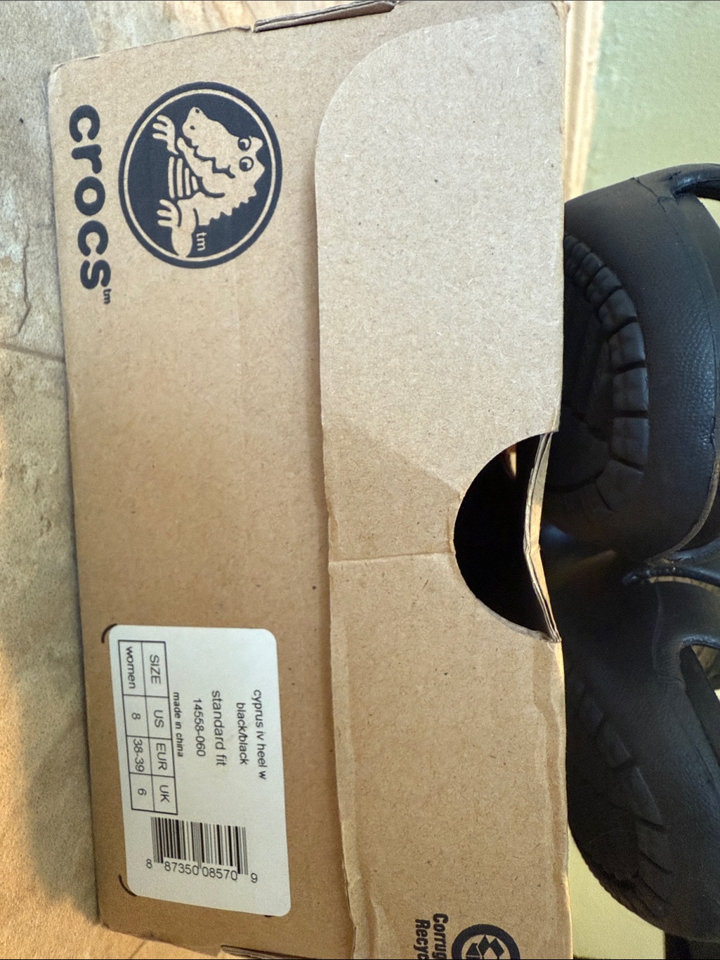 Crocs Black Slip-On Classic Clog Pair